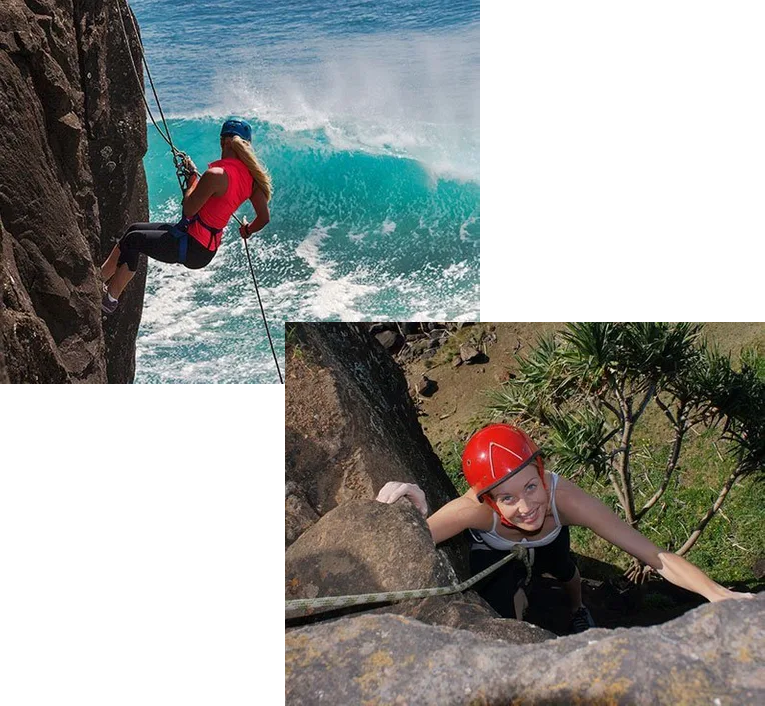 Abseiling Rock Climbing Wall Decal Sticker WS-15730 
